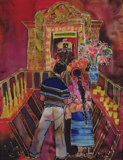Coppia Maya con Maximon, 2006 da Hilary Simon
